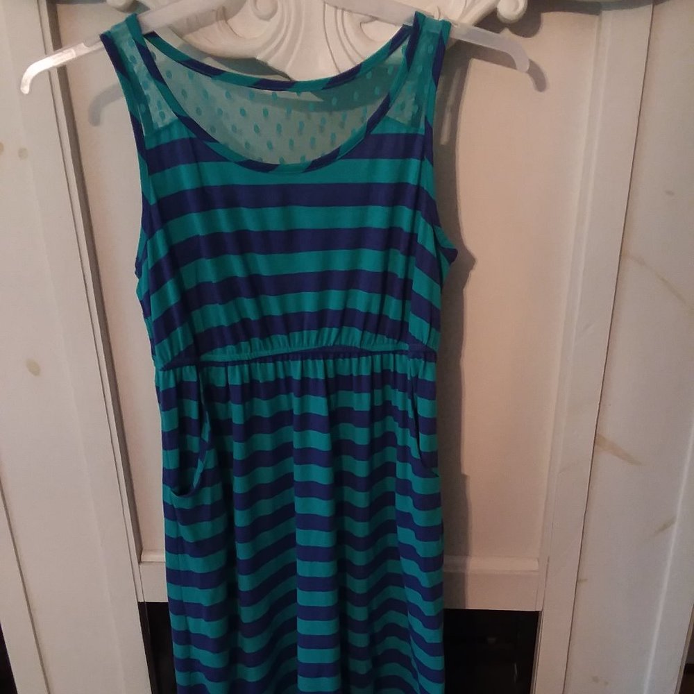 Turquoise Stripped Dress